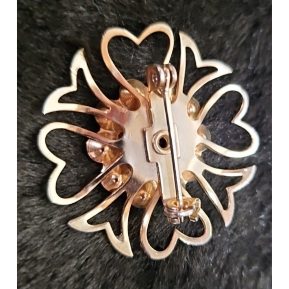 5 Vintage Costume Jewelry Brooches and one Ring - Picture 11 of 13